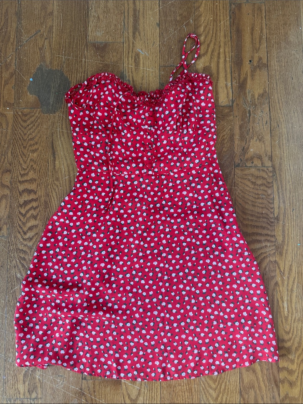 Aeropostale Red Floral Mini Dress